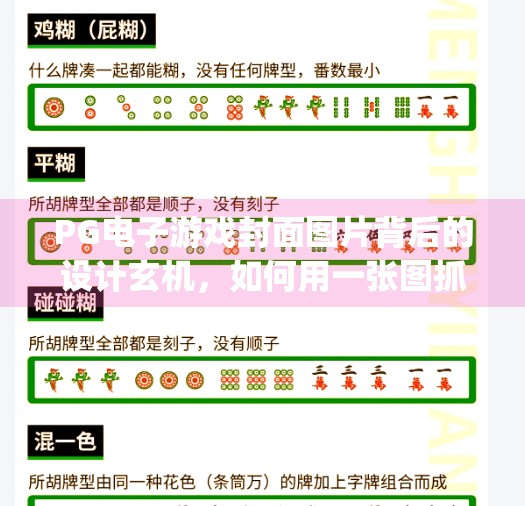 PG电子游戏封面图片背后的设计玄机，如何用一张图抓住玩家的心？pg电子游戏封面图片